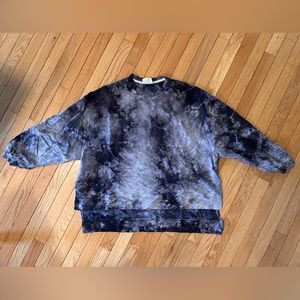 Electric & Rose Neil Tie-Dye Fleece Sweatshirt, Grey - Sz L